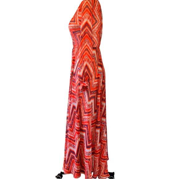 Ark & Co. Bohemian Long sleeve maxi sheer dress - Picture 3 of 8